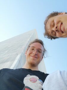 Selfie mit Paul beim Washington Monument