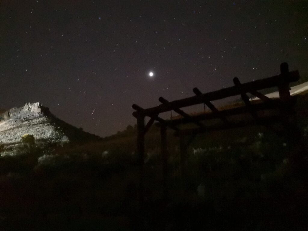 Nachthimmel beim Retreat ohne Lichtverschmutzung
